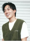 【メンズパーマ】ビジネスセンターパート