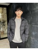 ツイストスパイラルパーマツーブロックメンズマッシュ
