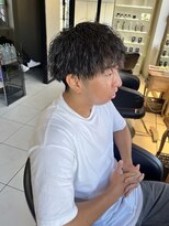 アイズ 海老名(AIZU) ツイストスパイラルパーマ メンズカット メンズパーマ 眉毛