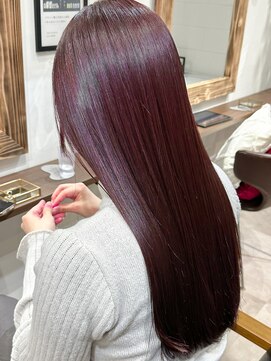 ラレイ ハラジュク(Lalei harajuku) 【白石】艶感ピンクバイオレット/暖色カラー/ピンクレッド