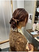 結婚式ヘアアレンジ/ツインアレンジ/ツインお団子