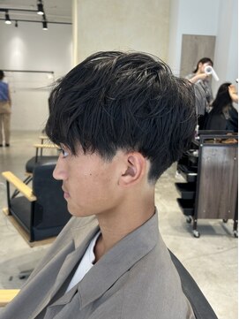 ビューバイネオリーブ 用賀店(Beau'r by neolive) ベリーショートウルフアッシュブラックカルマパーマ《用賀》