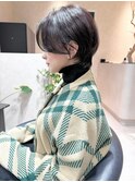 お手入れ簡単/前髪長め/センターパート/ショート【岡村大介】