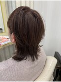 大人可愛い30代40代50代小顔ウルフレイヤーボブ丸みショートボブ