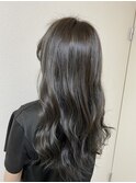 グレージュ/シークレットハイライト/艶カラー
