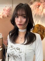 ユニ 表参道(uni) #75/くびれヘア/アプリコットオレンジ/夏のヘアアレンジ/表参道