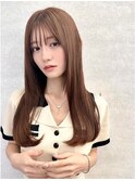髪質改善で作る美髪ストレート 新宿/縮毛矯正 前髪カットAujua