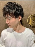 ■メンズパーマ/ニュアンスマッシュ/韓国マッシュ/ウルフ24元町