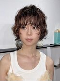 ショート/ショートパーマ/ニュアンスパーマ/ハイライトカラー