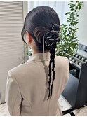チェーンを使ったヘアセット【参列、イベントにオススメ】