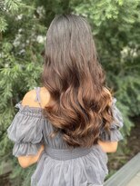 シエル 長岡市(ciel)&nbsp;韓国風レイヤー+コテ巻き風デジタルパーマ