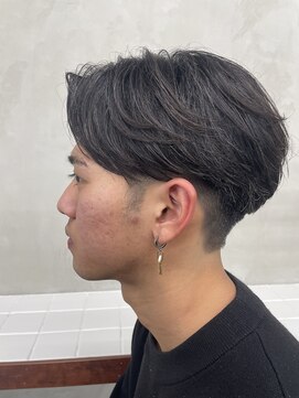 ニコ トウキョウ ロジック(nico TOKYO Logic) メンズセンターパート曲がる縮毛矯正アップバング