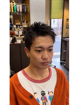 シシムーアフレームプラント sisimuoa×FRAMEPLANT ピンパーマ スパイキーショート