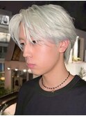 渋谷メンズカラーミルクティーベージュブラウンブリーチカラー◆