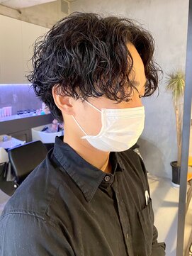 エリマ 横浜西口(elima) 横浜西口メンズパーマツイストスパイラルパーマフリンジカット