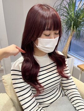 オーセンヘア(AUTHEN.HAIR) チェリーレッド◎