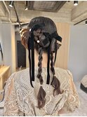 大分ヘアセットお呼ばれダウンスタイル