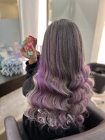 グランディールヘアデザイン(grandir hairdesign)&nbsp;パープルハイライト！Yurika--