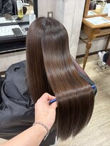 シェノン 近鉄奈良店(CHAINON)&nbsp;ワンホンレイヤー/ミルクティーブロンド/ダークブルー/近鉄奈良
