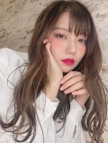 ヘアーズ ベリー 香椎店(hairs BERRY)&nbsp;BERRY＿デザインカラー＿くびれヘア＿ゆるふわ＿グレージュ