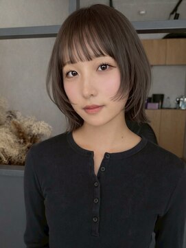 エトワ 中央店(etoi) 大分ミディアムボブレイヤーかるめ韓国レイヤーくびれスタイル