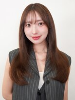 ラフィス ヘアー リーベ 京都駅前店(La fith hair liebe)&nbsp;【La fith】キャラメルブラウン×顔回りレイヤー×ワンカール