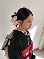 アイノワ 泉佐野店(ainowa)&nbsp;振袖に映えるタイトシニヨン