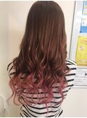 ピンクグラデーション♪