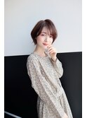 ふんわりやわらかいショートヘア