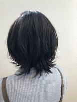 ヘアブロス 水戸店(hair BROS) おしゃれショートウルフ/アッシュブラック/30代40代50代