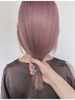 フウ(fuh)&nbsp;ピンクカラー/スモーキーピンク/寒色ピンク/ハイトーン/艶髪