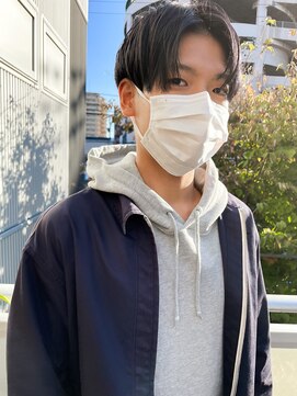 ツイギー 宮西店(TWiGGY) ダークカラー×センターパート