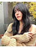 顔周りほんのりレイヤー♪暗髪ロング【成増美容室】
