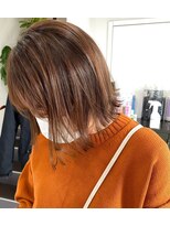 グラム 岡崎南店(gram)&nbsp;20代＿外ハネ＿ボブスタイル＿ベージュカラー_54