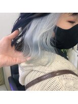 ロイオブジゼル(roi of GiseL)&nbsp;【GiseL】インナーカラー　アイスブルー　ダブルカラー/髪質改善