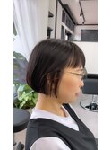 愛されショートボブ20代30代大人可愛いミニボブ小顔カット艶髪