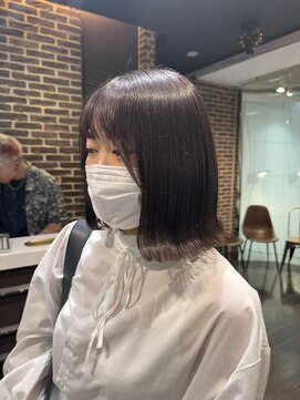 ヘアーアンドメイク ビス(HAIR&MAKE bis) ブリーチ１回でできるラベンダーグレージュ【山崎ほのか】
