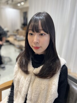 ビューブルー 亀戸錦糸町(VIEW BLUE) 美髪カールシアーカラーピンクブラウンエアリーロングセミディ