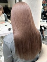 ロンドネートゥル 新潟(Lond naitre)&nbsp;新潟/万代　　髪質改善Wカラーピンクベージュ