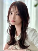 【F】ニュアンス韓国風巻きくすみ透明感カラー
