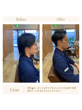 グランバイ アトリエドングリ(Grand × AtlierDonguri) お客様髪質改善データ1606（メンズショート）