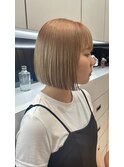 ブリーチ有りのミルクティーカラー