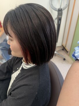 アノー(anneau) ツヤボブ/インナーカラー