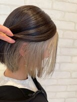 ビス リアン 川口店(Vis lien) 20代30代40代ダブルカラーブリーチ耳掛けシースルーバンク