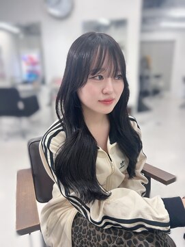 ハピネス 梅田茶屋町店(HAPPINESS) レイヤーカット/ブリーチなし/髪質改善/暗髪/透明感/グレージュ