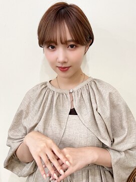 アグ ヘアー ネスト 茨木店(Agu hair nest) 丸みショートボブ 20代30代40代ヘア 小顔 大阪丸み茨木