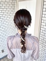 フェリーチェ(Felice)&nbsp;編みおろし  金箔ヘア 参列ヘア お呼ばれヘア ライブヘア