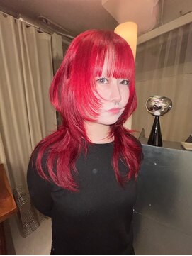 ハコ プラス(HACO+) 【Haco+】Rena_チェリーレッド_ダブルカラー