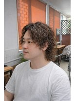 ジェットブラックキューサンロク(JET BLACK 936) 無造作は、設計できる。長髪カスタムパーマ