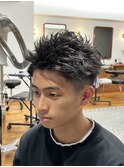 MEN’S/サーフカール/刈り上げセンターパート/表参道駅/青山